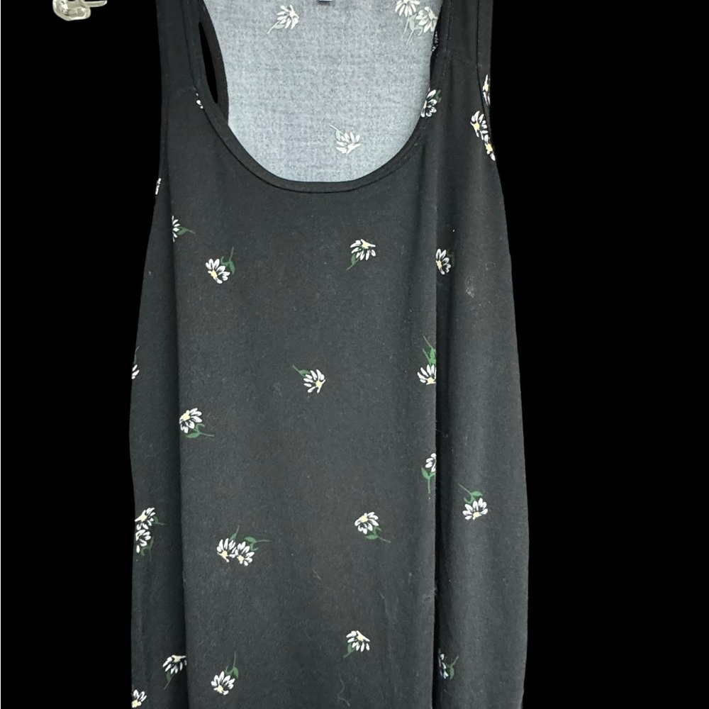 3/$25–Kismet Black Floral Tank Top